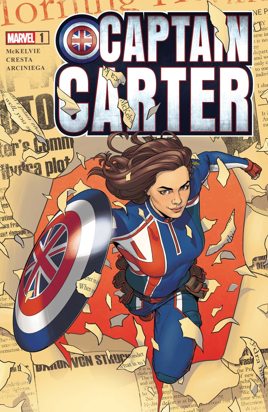Captain Carter #1 main cover by Jamie McKelvie