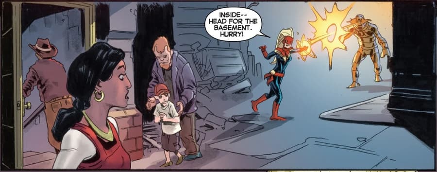 CAPTAIN MARVEL (2012) #14 panel by Kelly Sue DeConnick and Scott Hepburn