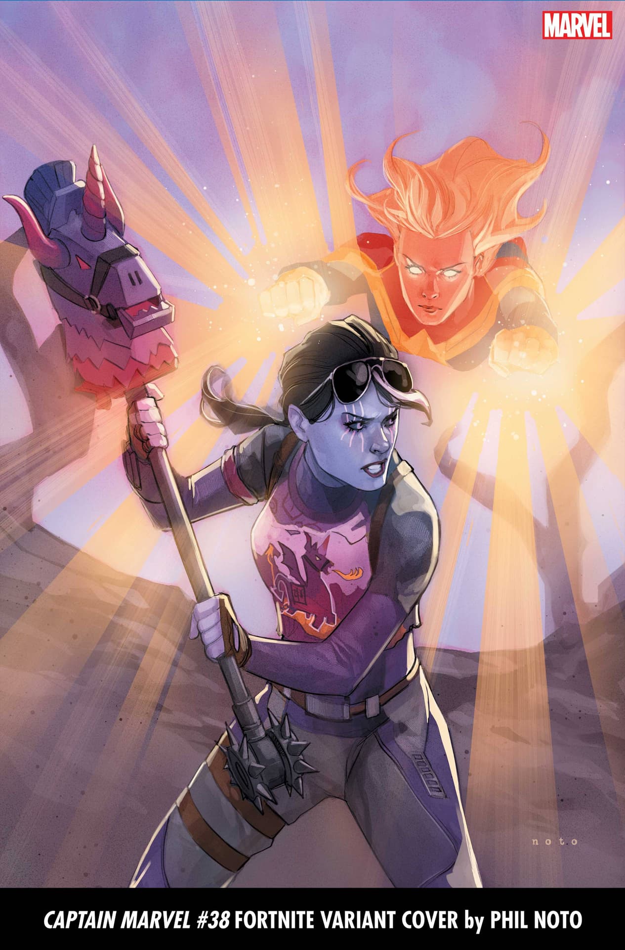 Captain Marvel #38 Fortnite variant cover by Phil Noto