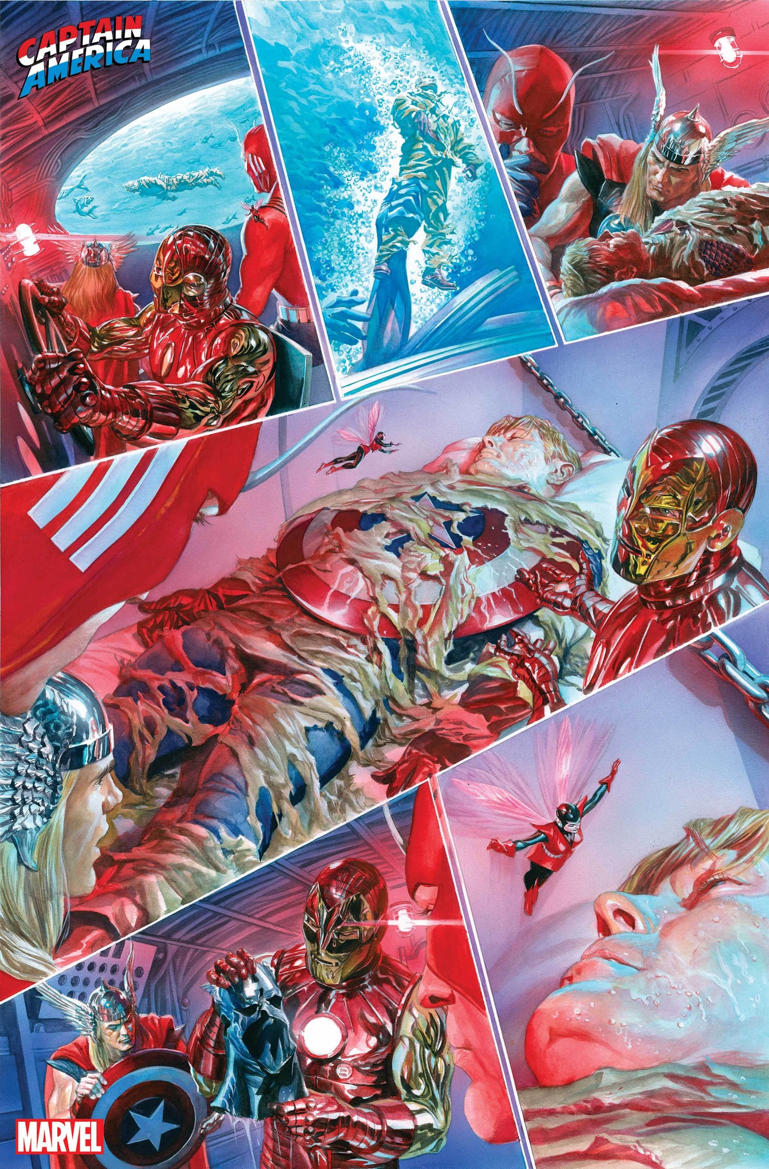 CAPTAIN AMERICA TRIBUTE #1 preview art by Alex Ross