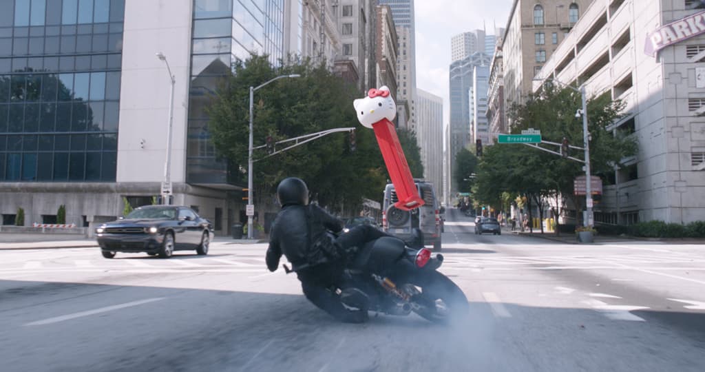Car chase scene from Ant-Man and the Wasp