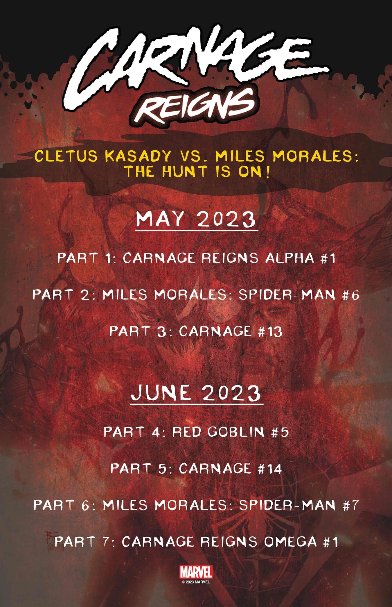 Carnage Reigns Checklist