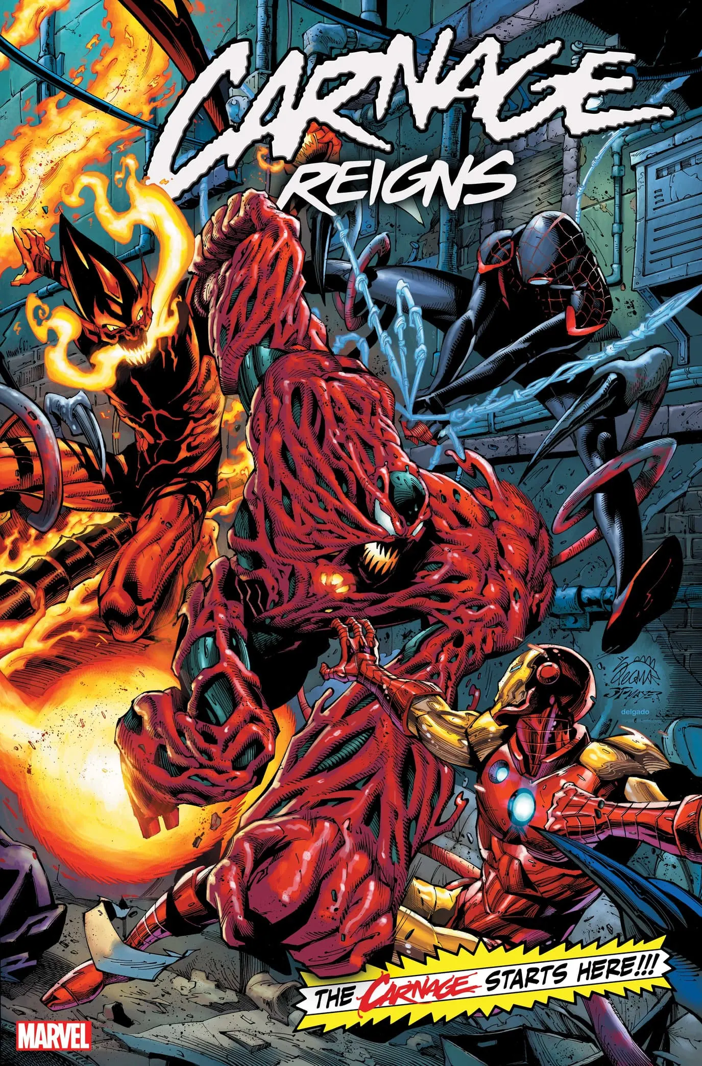 Staunch Responce 赤　マーベル Carnage Reigns' Crossover Throws Miles Morales into the Most
