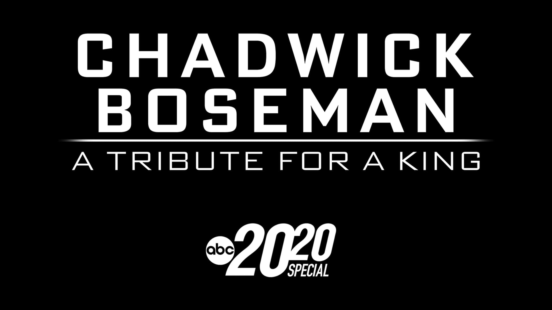 Chadwick Boseman - A Tribute for A King