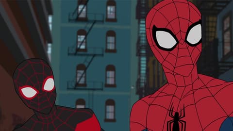 Image for Kraven Hunts Down Spidey and Miles Morales in New Animated Clip