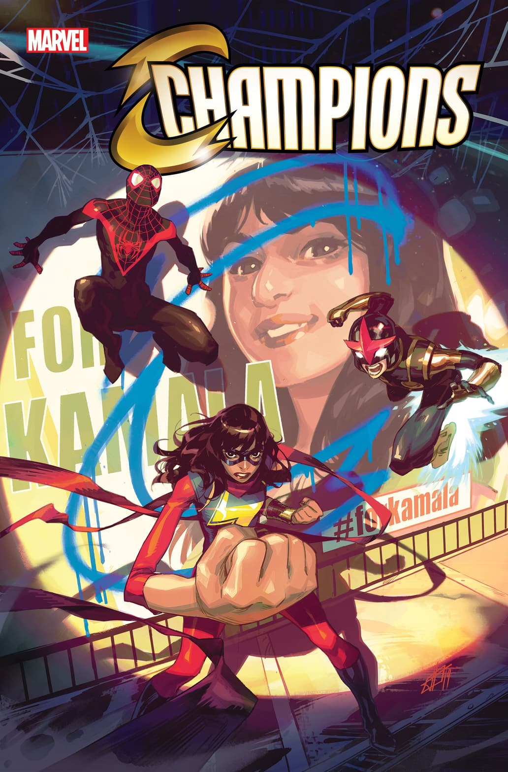 CHAMPIONS #1 WRITTEN BY EVE L. EWING, ART BY SIMONE DI MEO, COVER BY TONI INFANTE