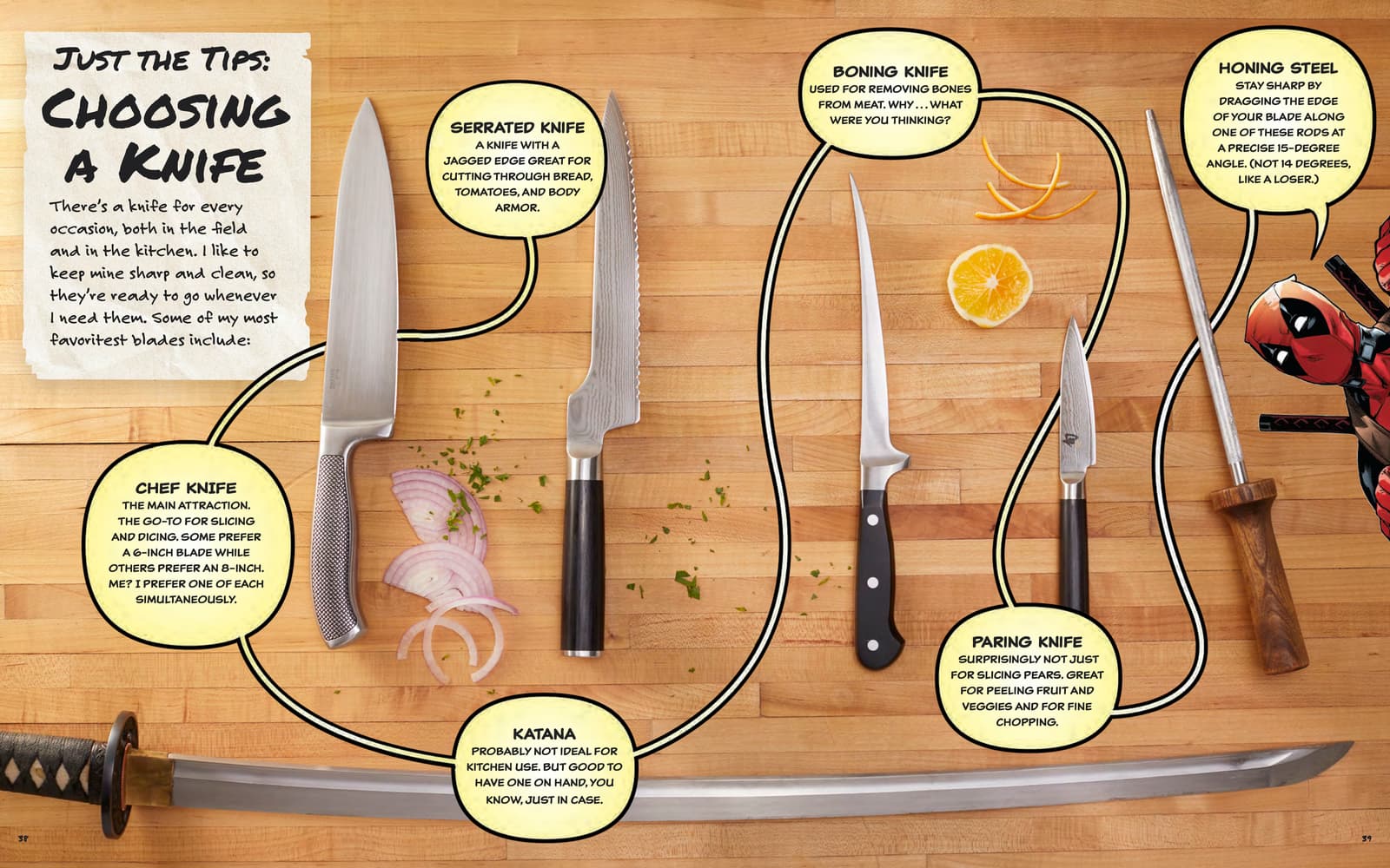 Cooking with Deadpool - Just the Tips: Choosing a Knife