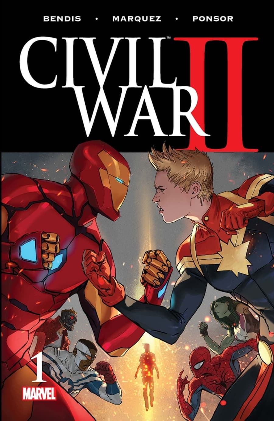 CIVIL WAR II (2016) #1 cover by Marko Djurdjevic