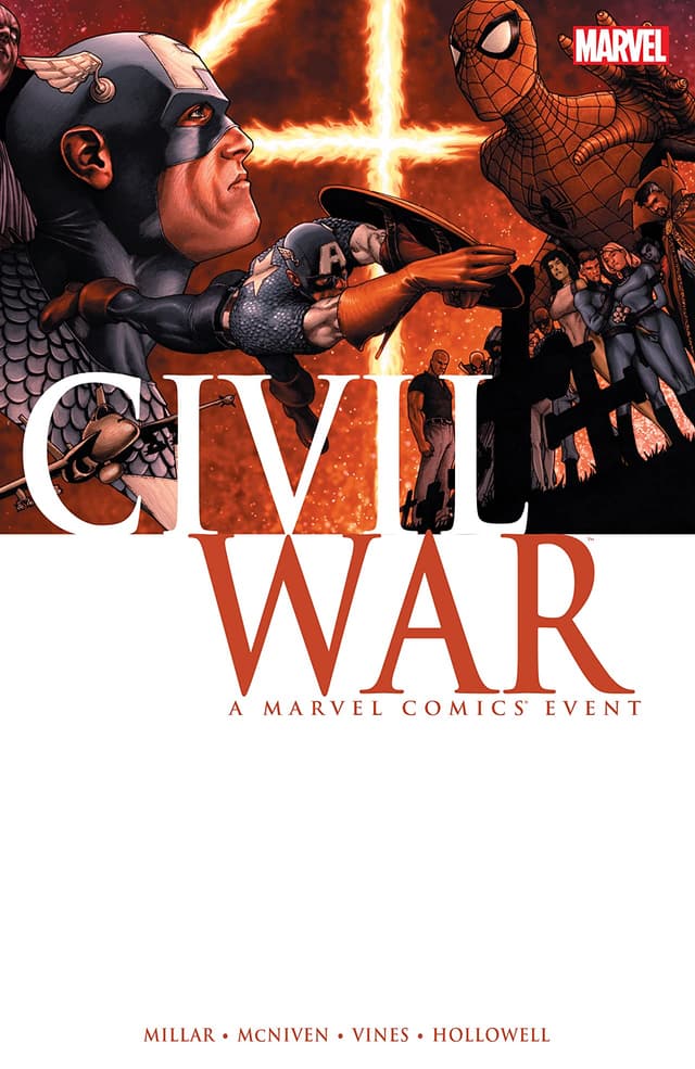 Cover to CIVIL WAR trade paperback.