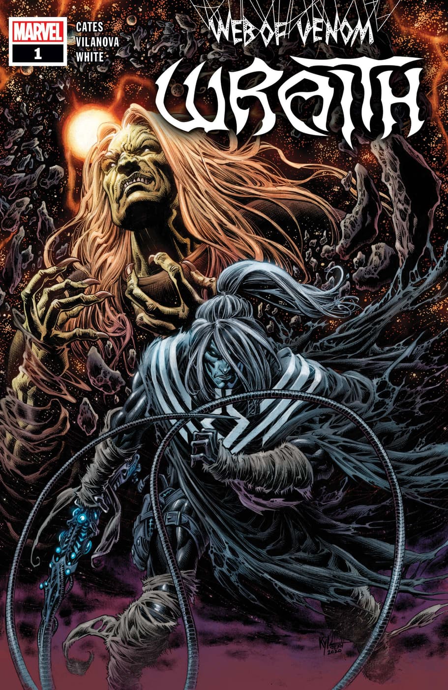 WEB OF VENOM: WRAITH #1 cover by Kyle Hotz and Dan Brown