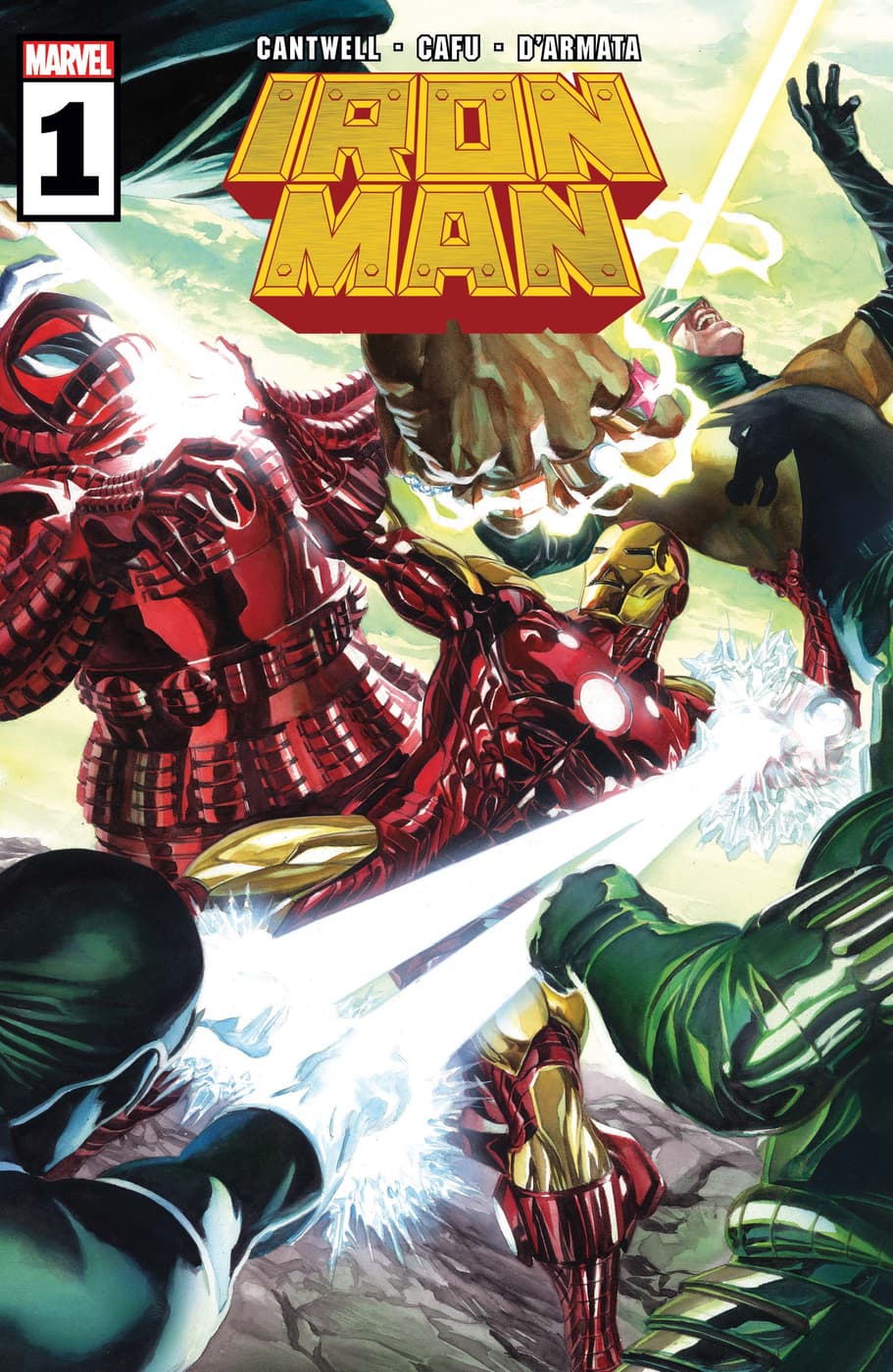 IRON MAN #1 cover by Alex Ross