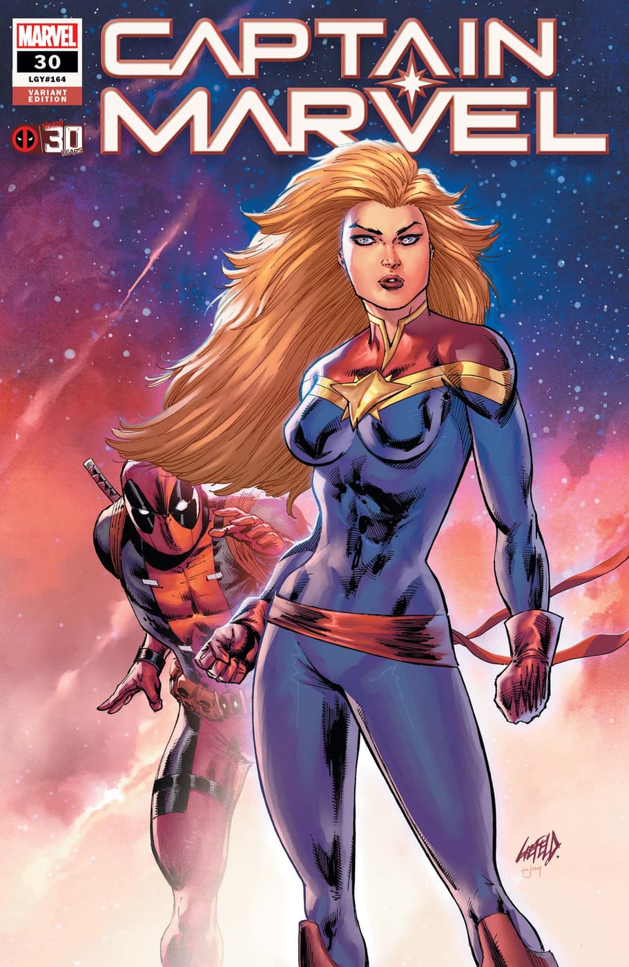 CAPTAIN MARVEL #30 variant cover by Rob Liefeld