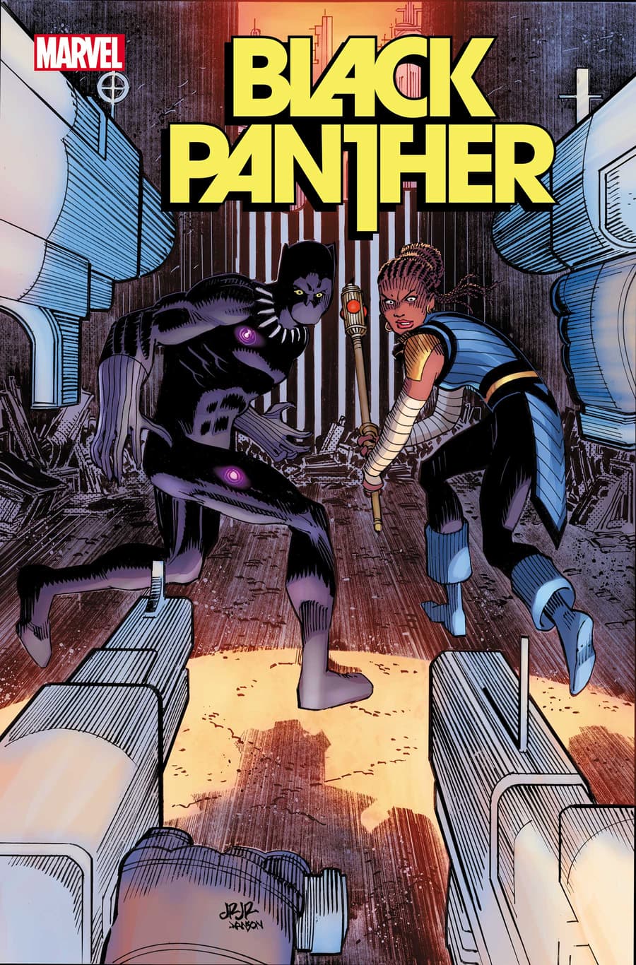BLACK PANTHER #1 variant cover by John Romita, Jr. 