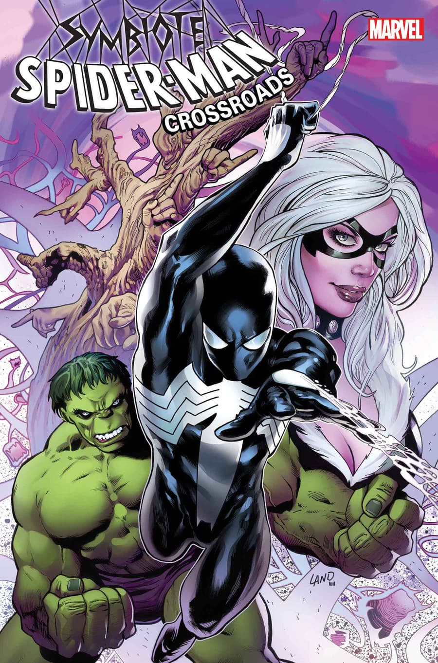 SYMBIOTE SPIDER-MAN: CROSSROADS #1 cover by Greg Land