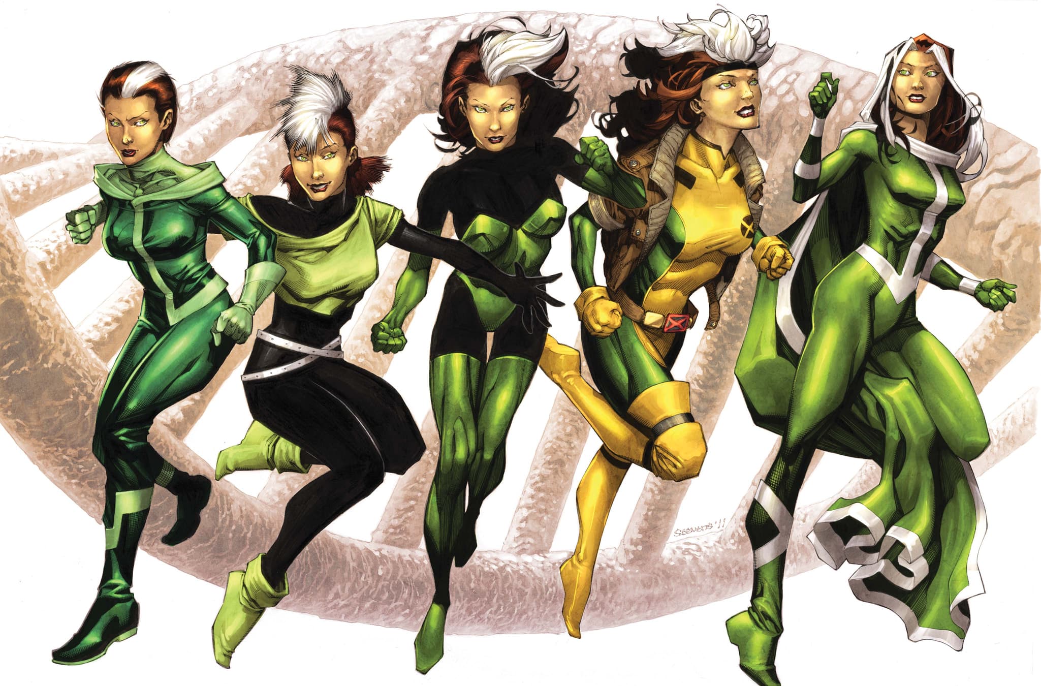 CAPTAIN AMERICA #616 - X-Men variant cover art by Chris Stevens