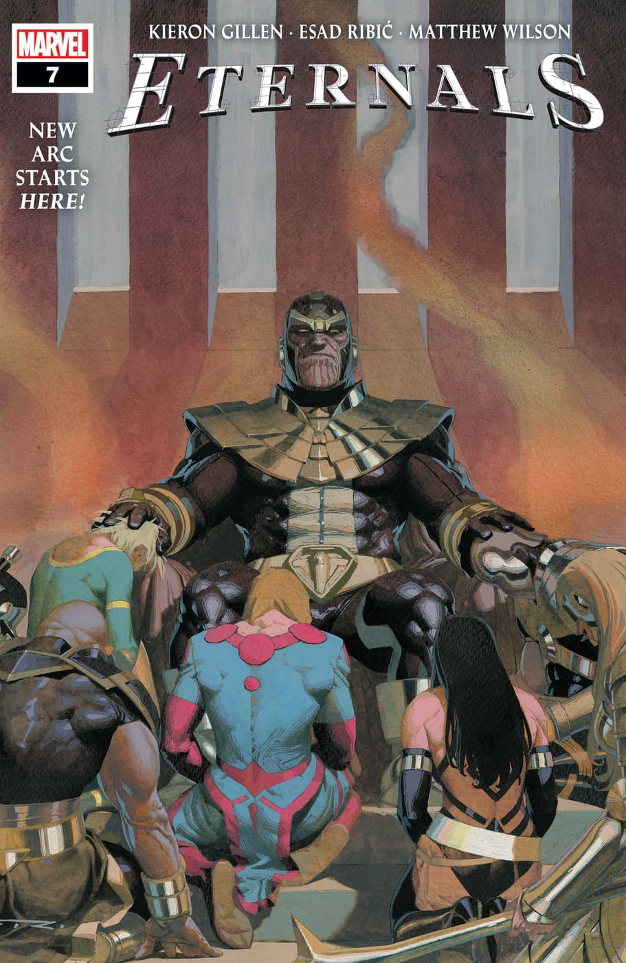 ETERNALS #7 cover by Esad Ribic and Matthew Wilson