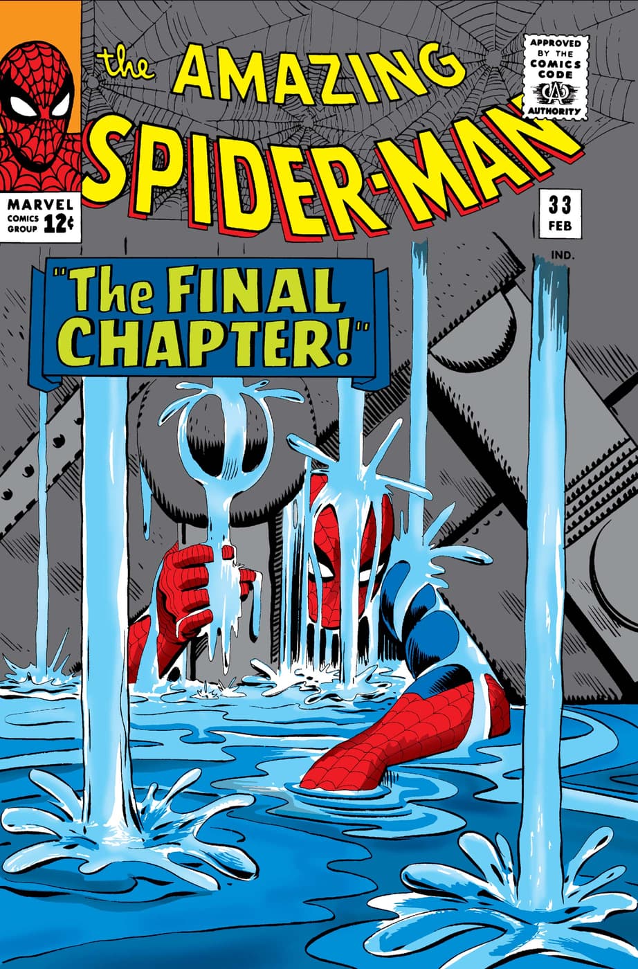 THE AMAZING SPIDER-MAN (1963) #33 cover by Steve Ditko