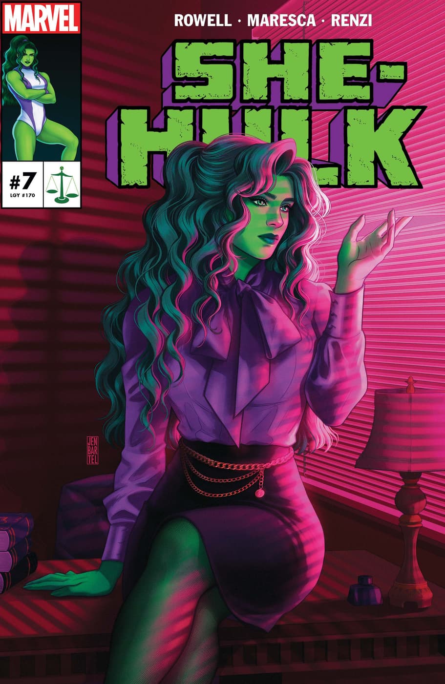 SHE-HULK (2022) #7 cover by Jen Bartel