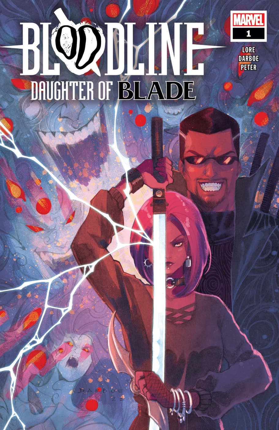 BLOODLINE: DAUGHTER OF BLADE (2023) #1 cover by Karen Darboe