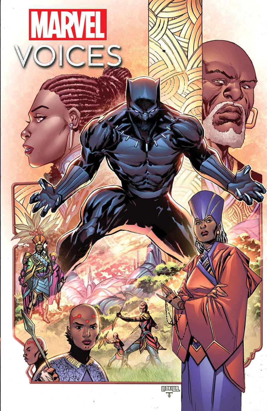 MARVEL'S VOICES: WAKANDA FOREVER (2023) #1 cover by Ken Lashley