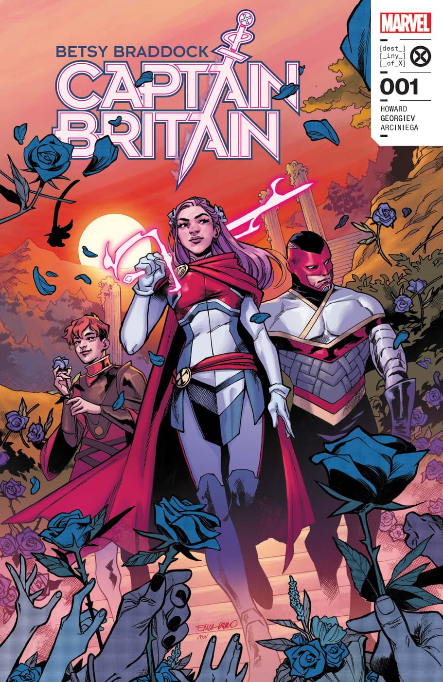 BETSY BRADDOCK: CAPTAIN BRITAIN (2023) #1 cover by Erica D'Urso