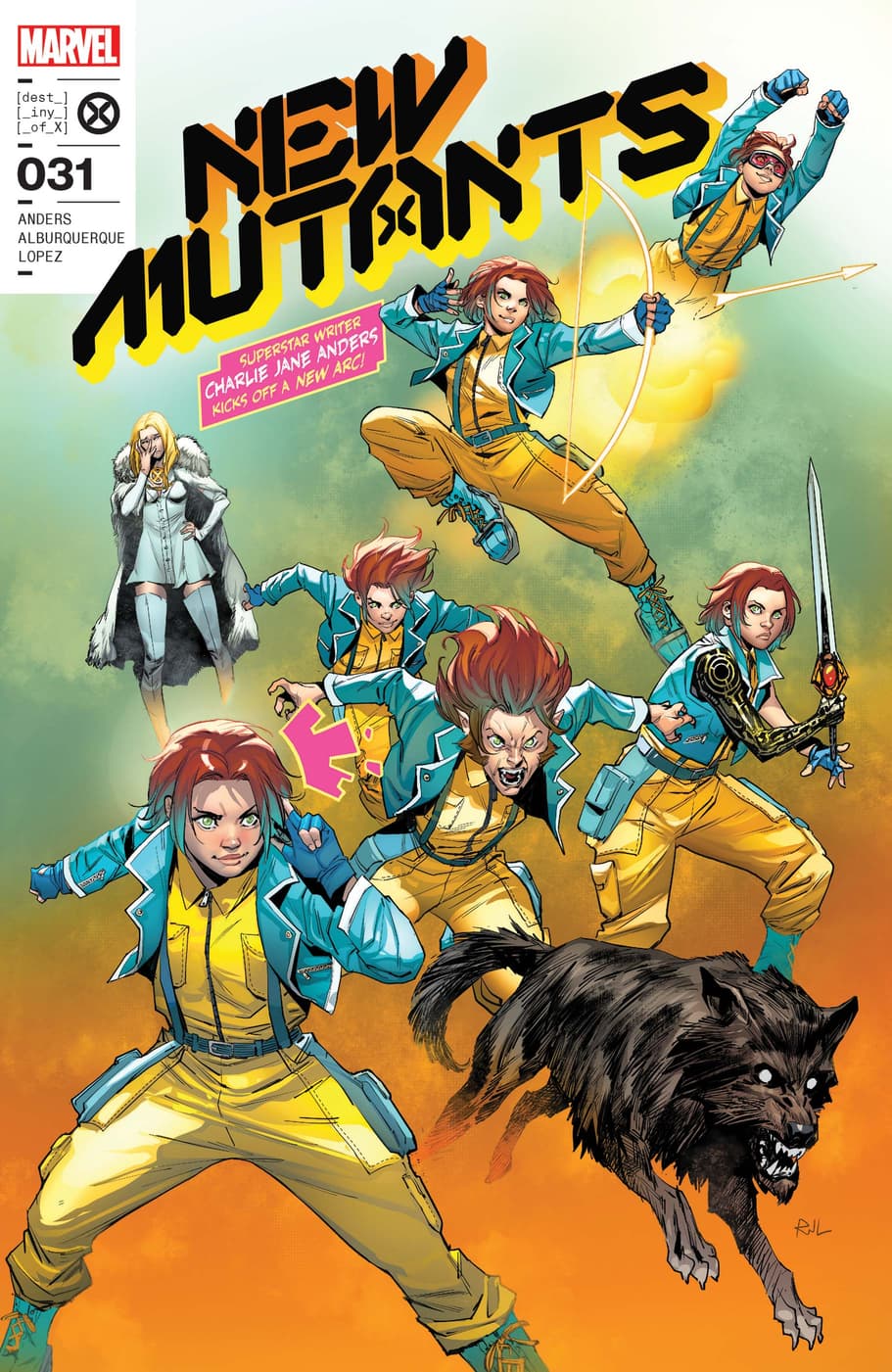 NEW MUTANTS #31 cover by Ro Stein and Ted Brandt