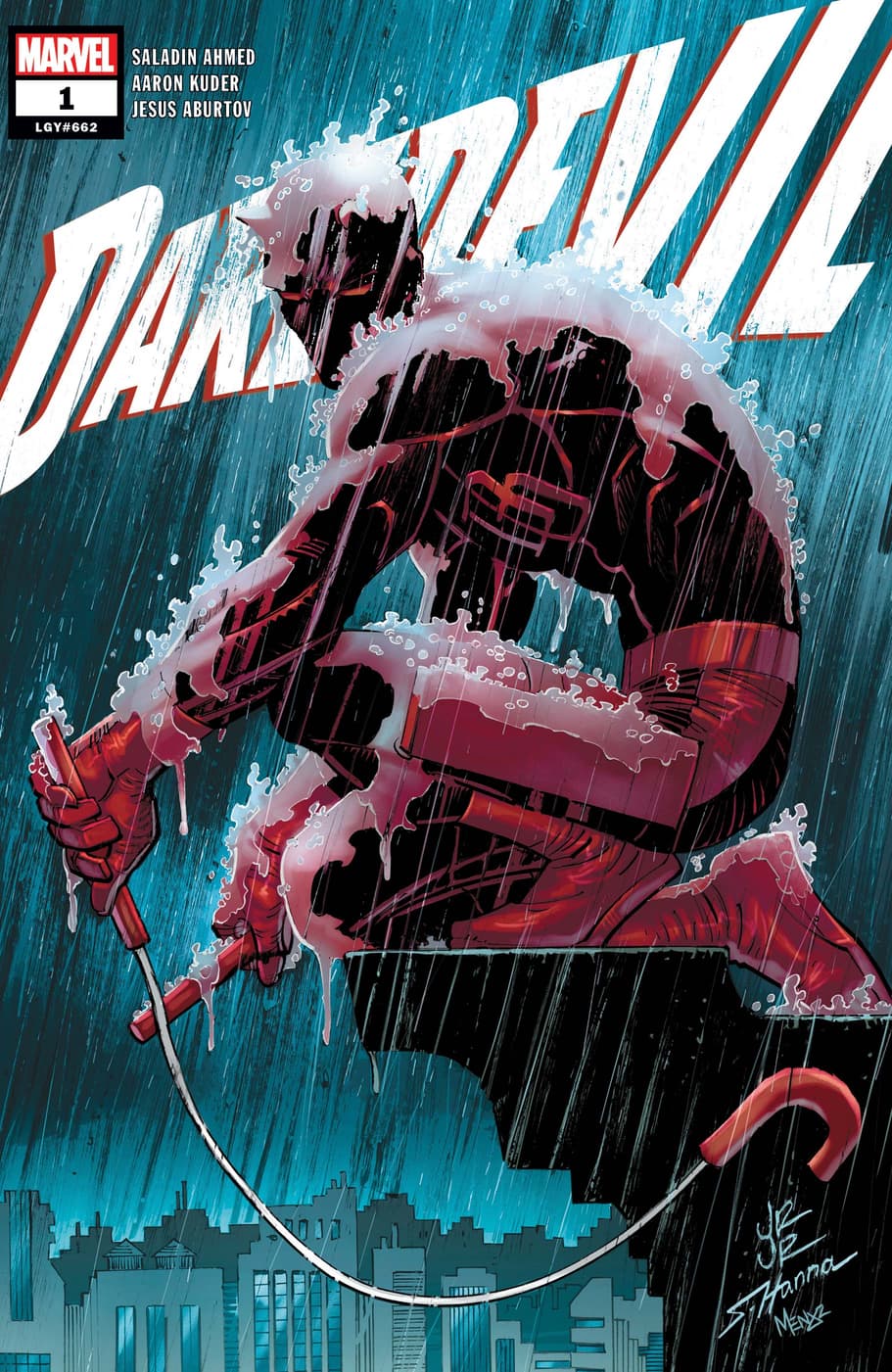 DAREDEVIL (2023) #1 cover by John Romita Jr.