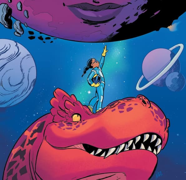 MOON GIRL AND DEVIL DINOSAUR #19 cover by Natacha Bustos