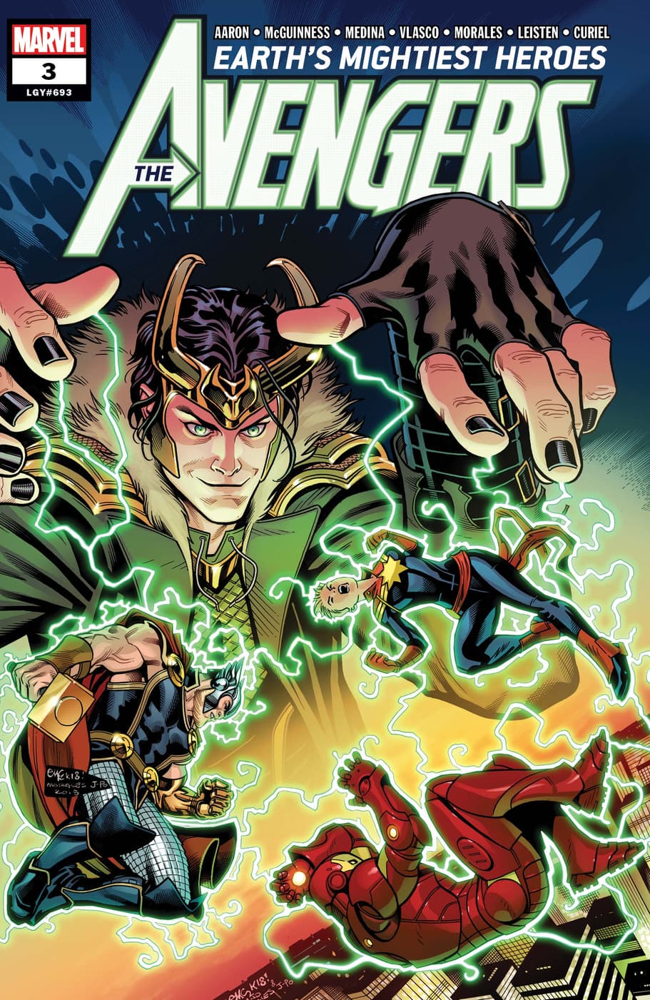AVENGERS (2018) #3 cover by Ed McGuinness