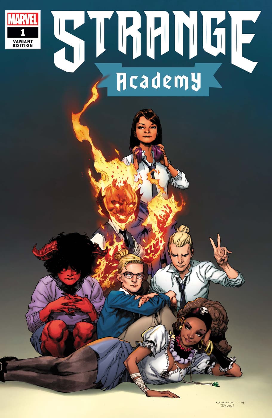 STRANGE ACADEMY #1 variant cover by Jerome Opena