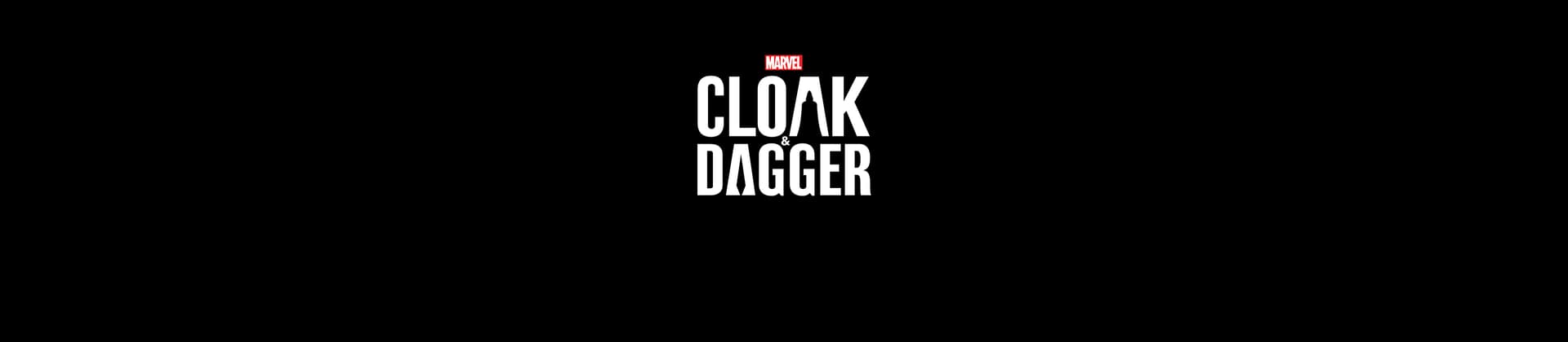 Marvel's Cloak and Dagger TV Show Logo On Black