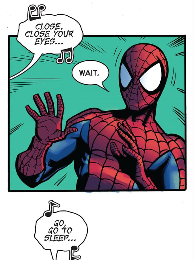 Spider-Man is haunted by a song.
