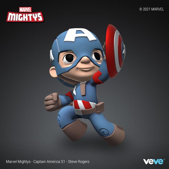 Marvel Mightys - Season 1 - Captain America - Steve Rogers - COMMON