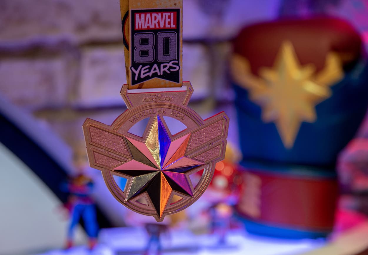 Captain Marvel RunDisney medal