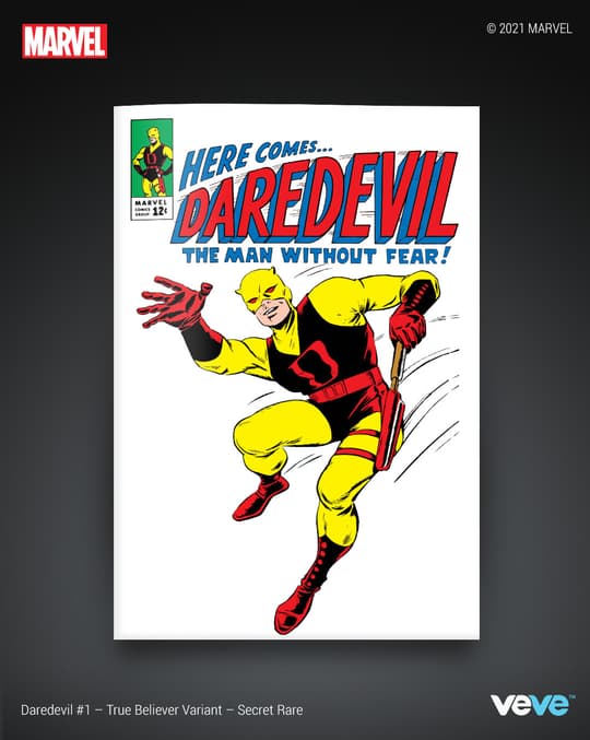 DAREDEVIL #1 SECRET RARE – True Believer Variant