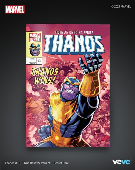 THANOS #13 SECRET RARE – True Believer Variant