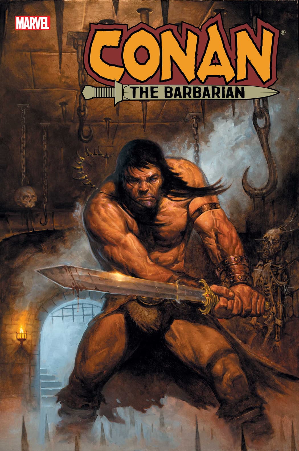 CONAN THE BARBARIAN #13 cover by E.M. Gist