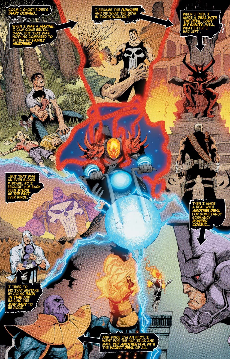 The backstory of the Cosmic Ghost Rider in COSMIC GHOST RIDER DESTROYS MARVEL HISTORY (2019) #1.