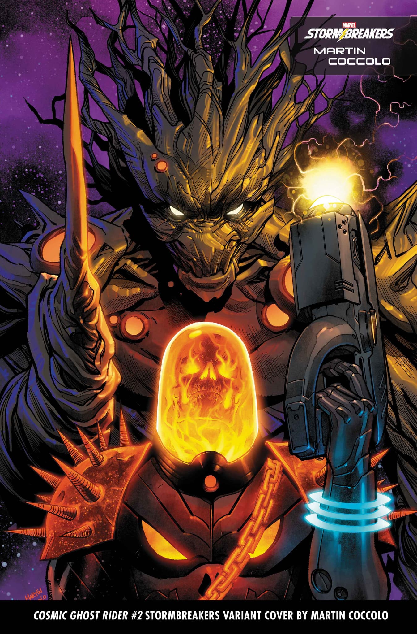 COSMIC GHOST RIDER #2 Stormbreakers Variant Cover by Martin Coccolo