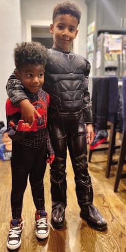 Spider-Man (Miles Morales) and The Falcon (Sam Wilson) Cosplay