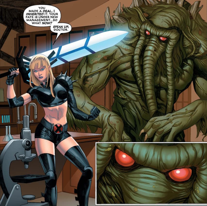 Magik versus Man-Thing!