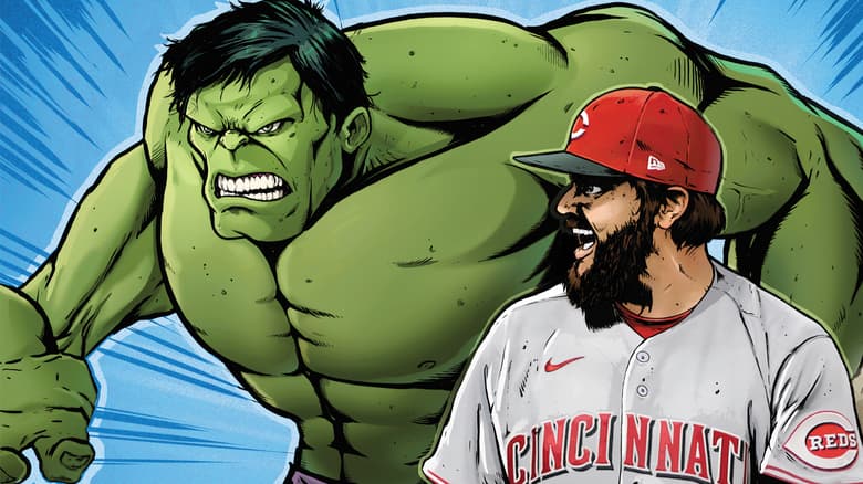 Wade Miley Cincinnati Reds No-hitter Incredible Hulk Card Art 