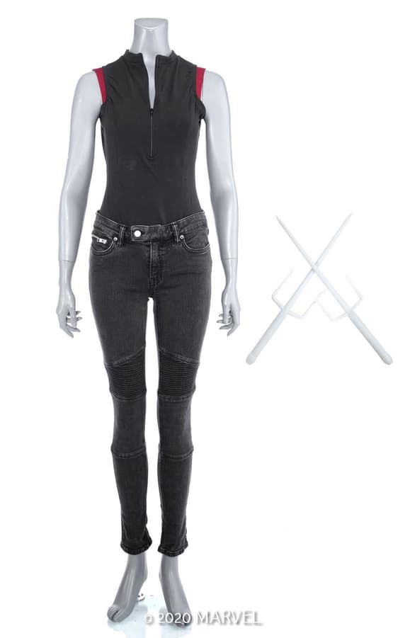Elektra Natchios' Stunt Tunnel Outfit and Sai Prototypes from Marvel's Daredevil