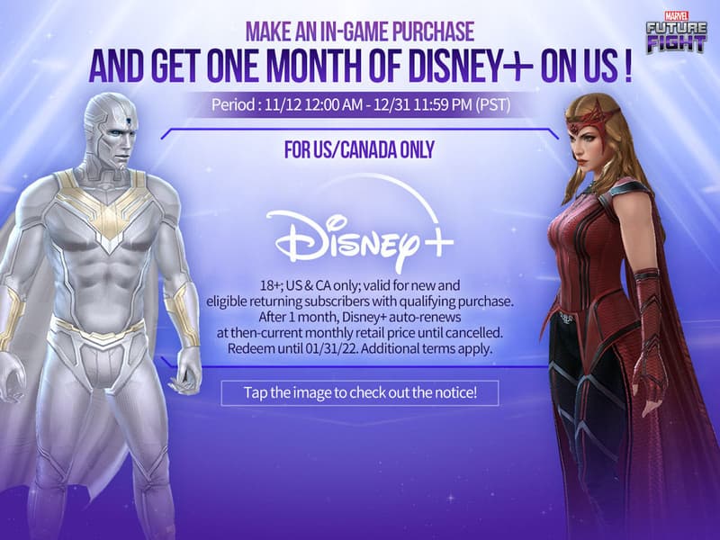 Marvel Games Round-Up: The Disney+ Day Celebration Continues with One Month  of Disney+ On Us!