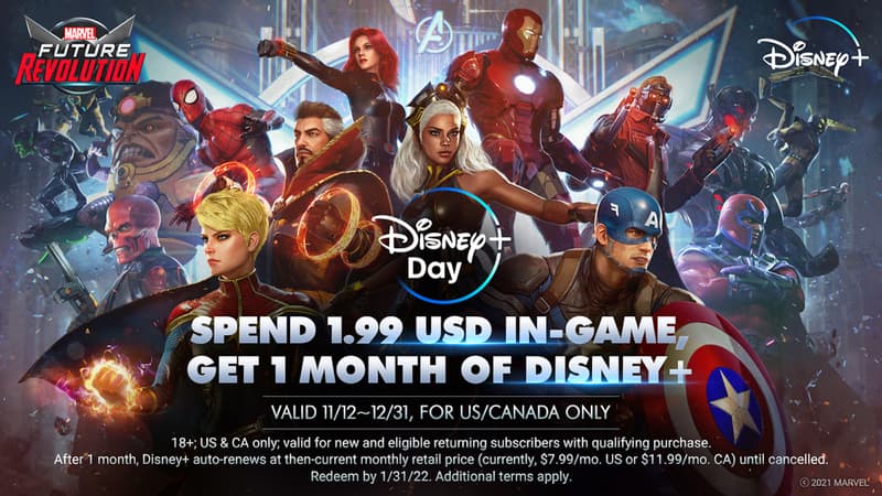 Marvel Games Round-Up: The Disney+ Day Celebration Continues with One Month  of Disney+ On Us!