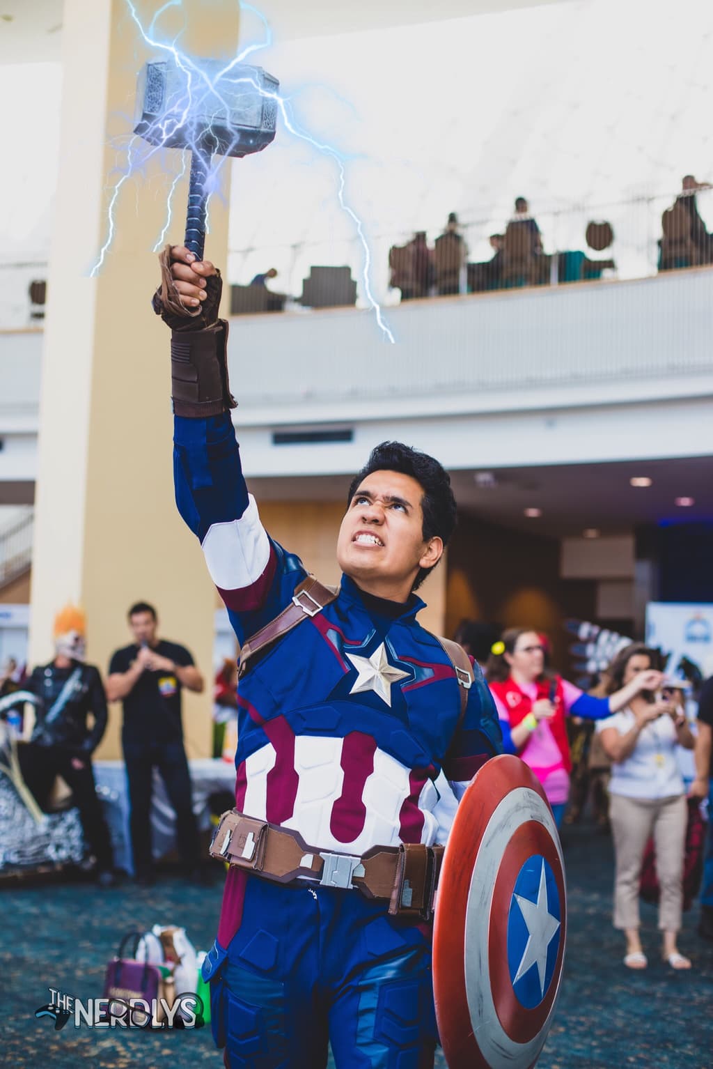 Captain America cosplayer