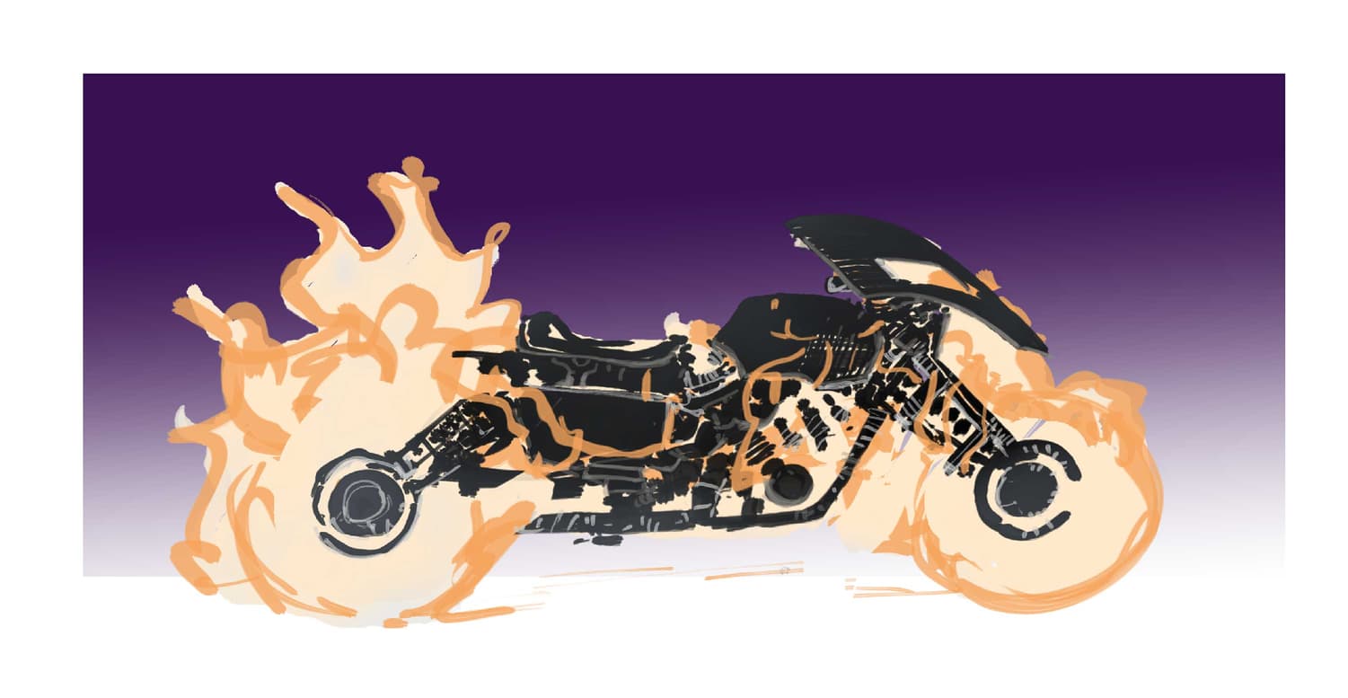Ghost Rider process art