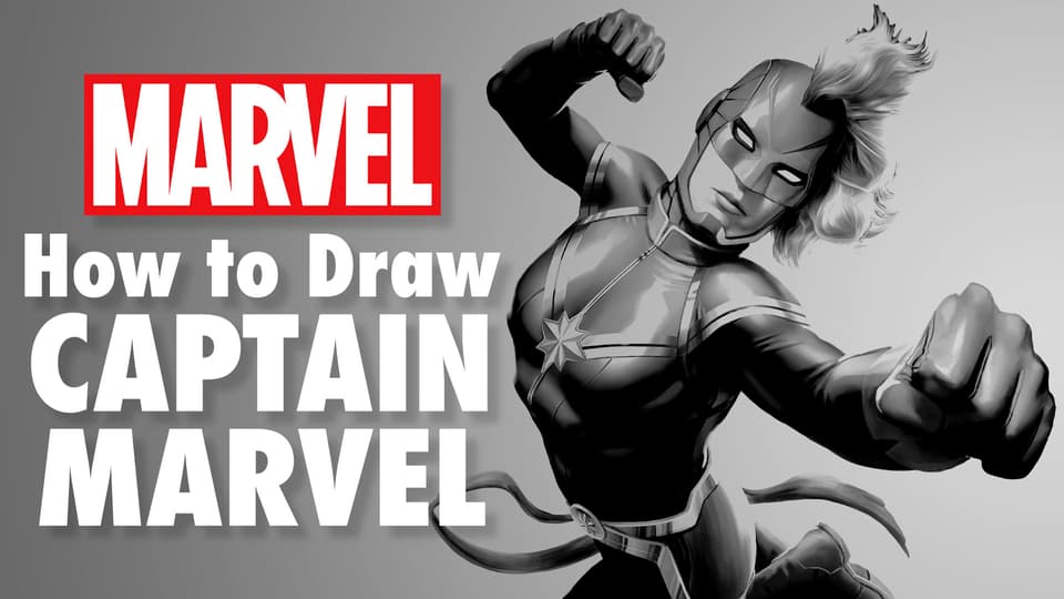 Livestream: How to Draw Captain Marvel