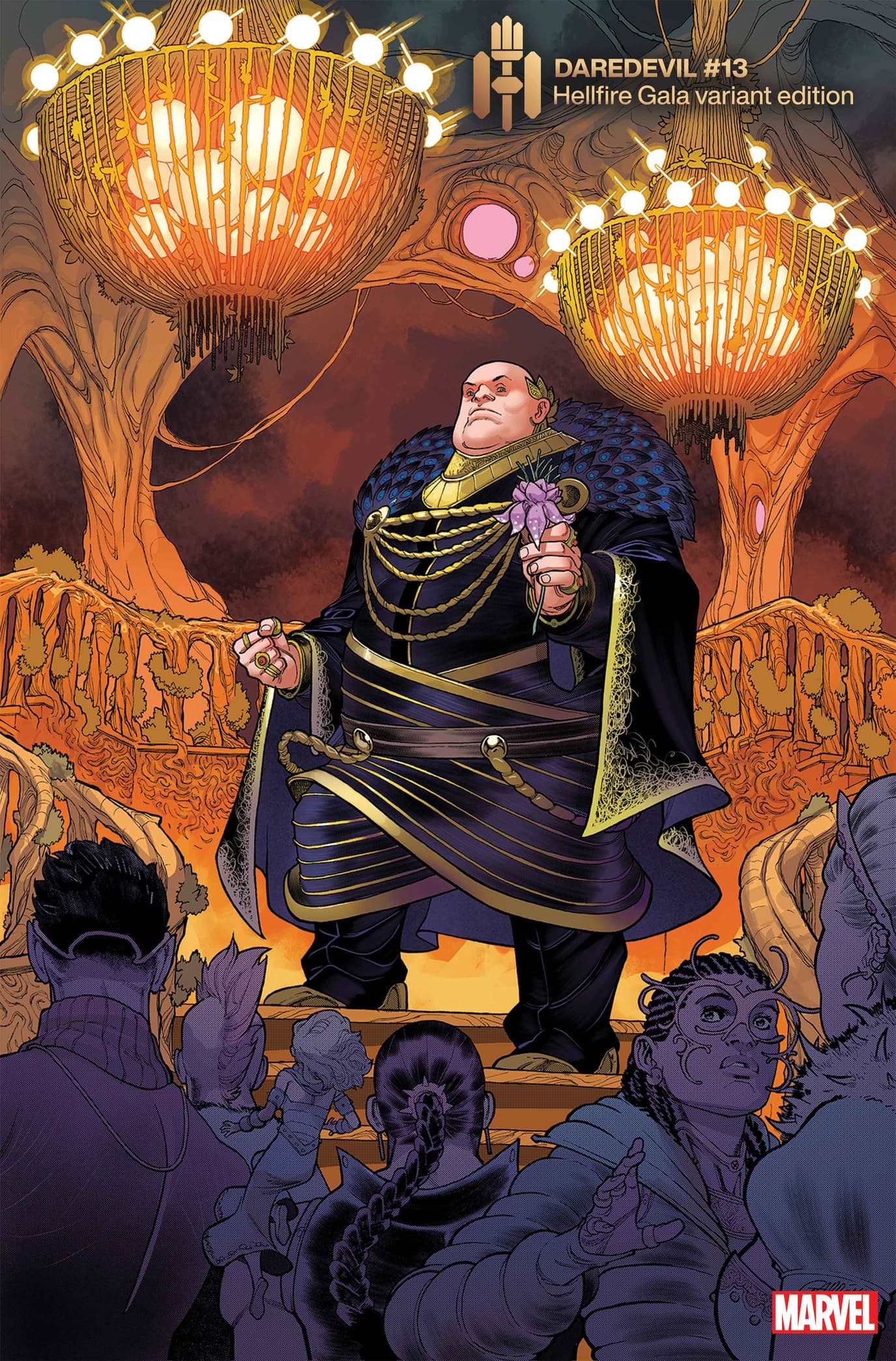 DAREDEVIL #13 HELLFIRE GALA VARIANT COVER BY JAVIER GARRÓN