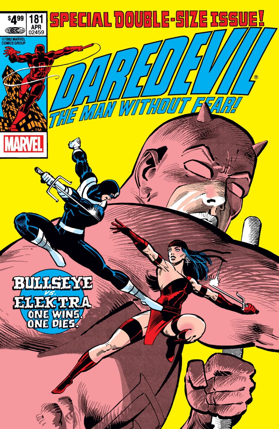 DAREDEVIL (1964) #181, cover by Frank Miller